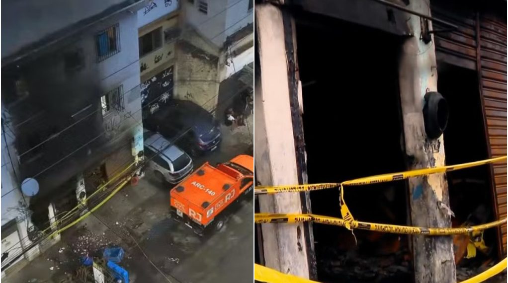 Incêndio em prédio próximo a São Januário deixa dois mortos e dez feridos; fogo começou na borracharia que ficava no térreo