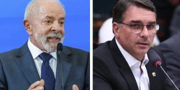 Pesquisa Quaest mostra Flávio Bolsonaro com 31% e Lula com 29% das intenções de voto para a Presidência da República entre os eleitores do estado do Rio.
