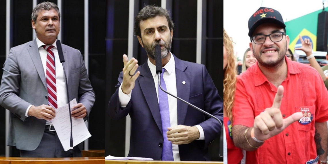 Lindbergh Farias, Marcelo Freixo e Diego Quaquá, do PT