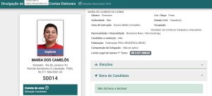Candidadata ao Senado pelo PSOL, Mônica Benício afirma não ter patrimônio para declarar 54 Maria dos Camelôs- Bens 2024