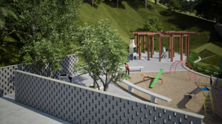 Projeção de como ficará a urbanização das comunidades Bateau Mouche e Chacrinha do Mato Alto após as obras do programa Morar Carioca. — Foto: Prefeitura do Rio / Divulgação