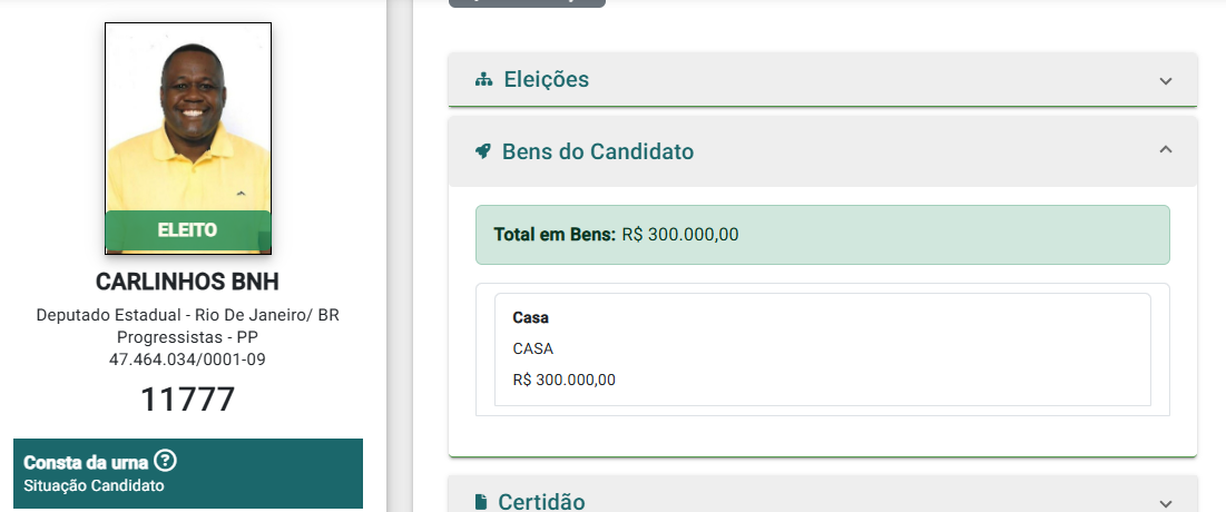 Em um mandato na Alerj, deputado Carlinhos BNH viu patrimônio crescer de R$ 300 mil para R$ 2,6 milhões 49 Screenshot 146