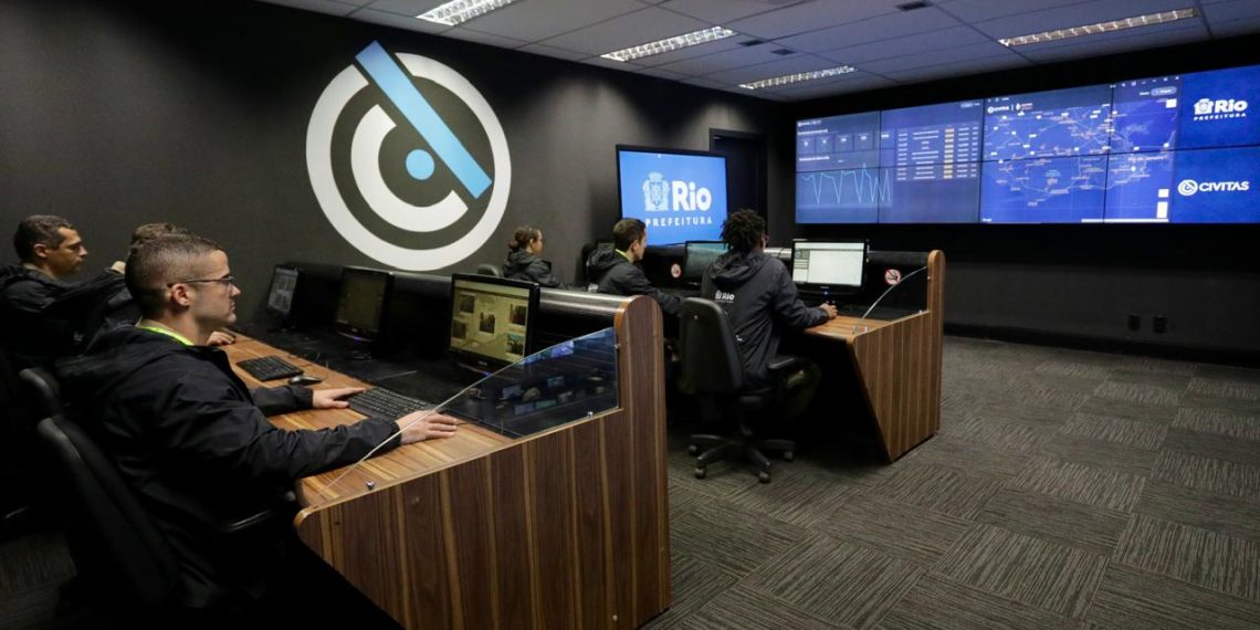 Sede do Civitas-Rio, órgão de monitoramento de segurança do Rio