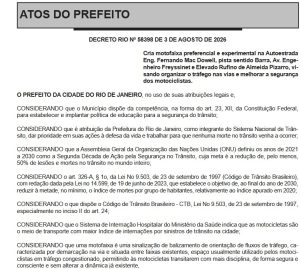 Prefeitura do Rio cria novas motofaixas na Lagoa-Barra e nos elevados Freyssinet e Rufino Pizarro 51 WhatsApp Image 2026 08 04 at 09.38.56
