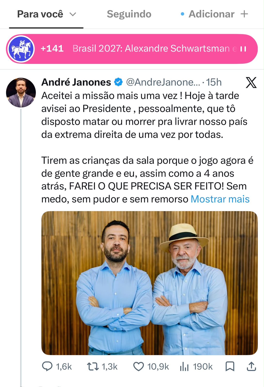 Alana Passos entra com ação no MPF contra André Janones por suposta incitação ao crime em publicação nas redes 51 WhatsApp Image 2026 08 06 at 12.00.01