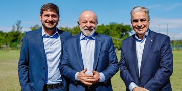 Andrezinho Ceciliano, presidente Lula e André Ceciliano durante agenda em Paracambi