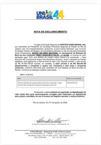 De R$ 1,7 milhão a R$ 46,5 milhões: como um erro do União Brasil fez o patrimônio do deputado Fábio Silva 'crescer' 26 vezes em quatro anos 52 WhatsApp Image 2026 08 07 at 21.02.35