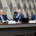 O mundo é pequeno, o Rio é um ovo: o depoimento de Garotinho à CPI do Crime Organizado que respingou na própria vice 51 O ex-governador Anthony Garotinho; o presidente da CPI do Crime Organizado, Fabiano Contarato; e o relator, Alessandro Vieira