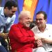 Lula, com o prefeito Eduardo Cavaliere e o seu candidato ao governo do estado, Eduardo Paes