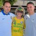 Carlos, Rogéria e Flávio Bolsonaro