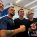 PL investe na candidatura de Rogéria Bolsonaro; desempenho da matriarca é considerado fundamental para a campanha de Flávio 53 Rogéria Bolsonaro com o candidato a governador Douglas Ruas, o aspirante a deputado estadual Poubel e o filho Flávio: a matriarca esteve em todas