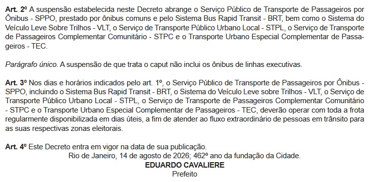 Eleições 2026: Prefeitura do Rio decreta passe livre no transporte público nos dias de votação 50 WhatsApp Image 2026 08 17 at 07.02.03 1