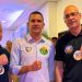 Douglas Ruas, entre Coronel Menezes e Felipe Curi, os dois ex-secretários de polícia que agora são candidatos