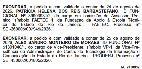 Couto troca elenco sem mudar o roteiro: vice-presidente do Proderj deixa o cargo em dia de poucas mudanças no Guanabara 52 WhatsApp Image 2026 08 25 at 08.12.16