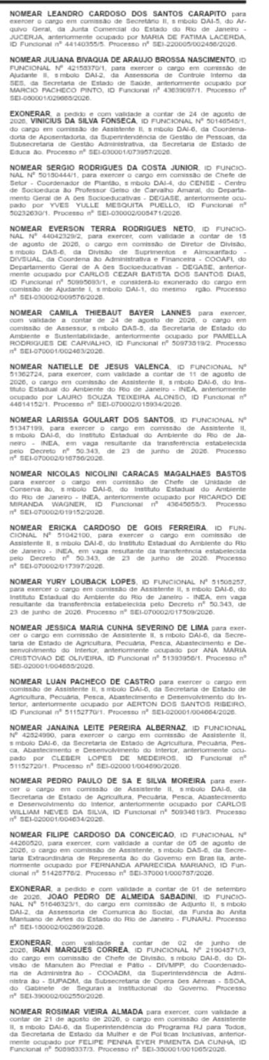 Casa Civil puxa a motosserra e Desenvolvimento Econômico leva o maior corte, com 21 exonerações na pasta 54 WhatsApp Image 2026 08 26 at 08.35.19 1