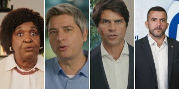 Benedita da Silva, Carlos Portinho, Pedro Paulo e Carlos Jordy, candidatos ao Senado