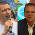 Douglas Ruas (PL) e Eduardo Paes (PSD), candidatos ao governo do eio nas eleições de 2026