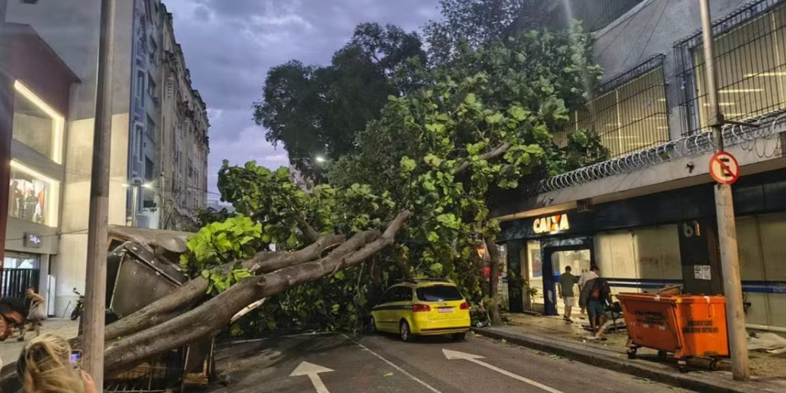 Defesa Civil envia ‘alerta severo’ para celulares por risco de rajadas de vento de até 76 km/h no Rio nesta quarta-feira