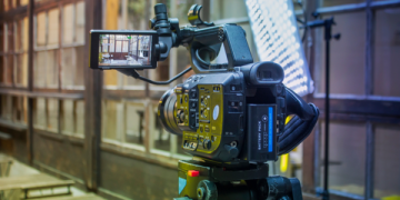 Câmera de produção audiovisual
