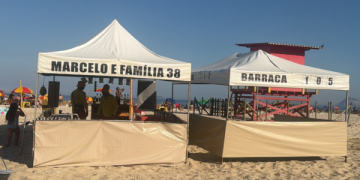 Novo modelo de barraca de praia padronizado