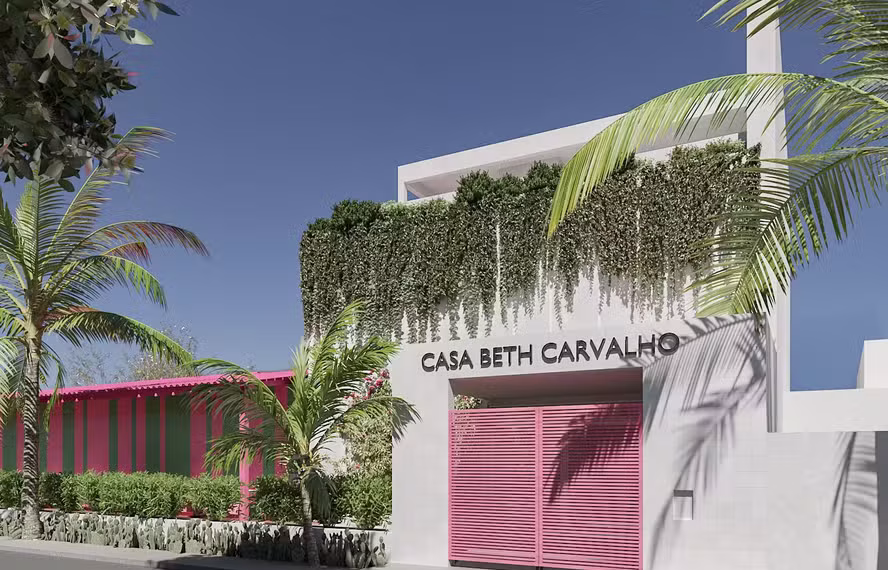 Fachada da Casa Museu Beth Carvalho, em Maricá