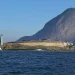 Forte da Laje, na entrada da Baía de Guanabara, próximo ao local onde uma família relatou ter sido assaltada durante passeio de jet ski neste domingo (30) — Foto: Reprodução