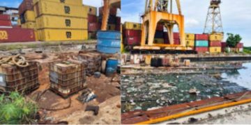MPF denuncia empresas de reparo naval por danos ambientais na Baía de Guanabara 10 Foto do estaleiro retirada do processo do MPF