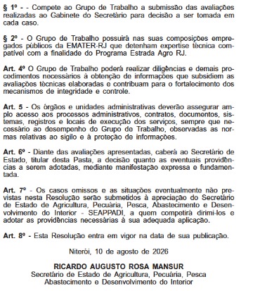 Siga e pare: governo do estado suspende licitações e contratos do Estradas Agro RJ para pente-fino 55 print3