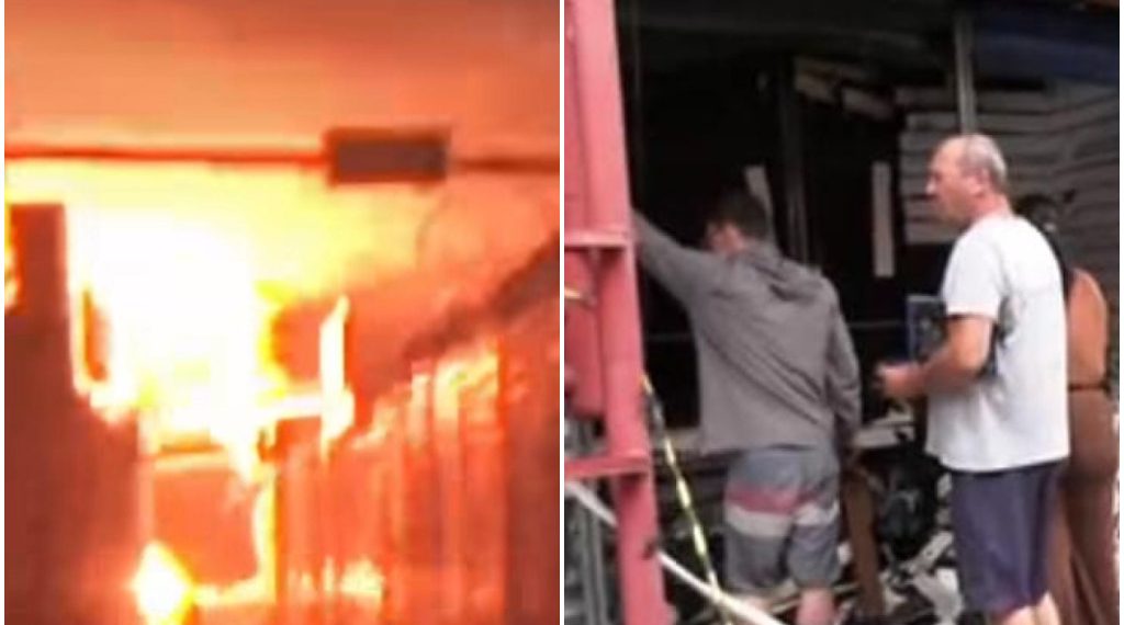 Incêndio de grandes proporções atinge o camelódromo de Campos dos Goytacazes, no Norte Fluminense