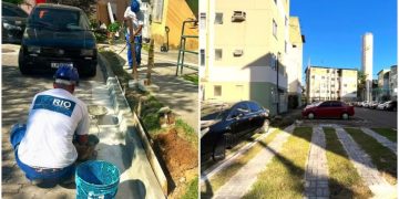 Com 900 unidades, conjunto habitacional em Jacarepaguá ganha revitalização da prefeitura dez anos após receber moradores desapropriados para obras da Rio 2016