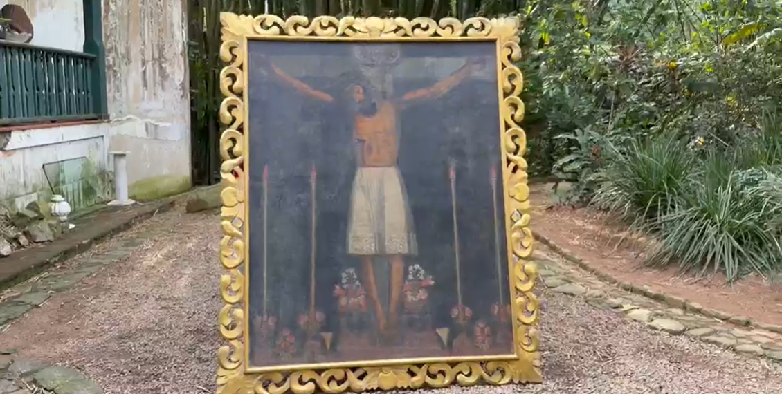 obra de arte peruana recuperada em operação da PF no Alto da Boa Vista