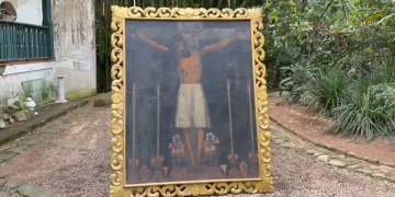 obra de arte peruana recuperada em operação da PF no Alto da Boa Vista