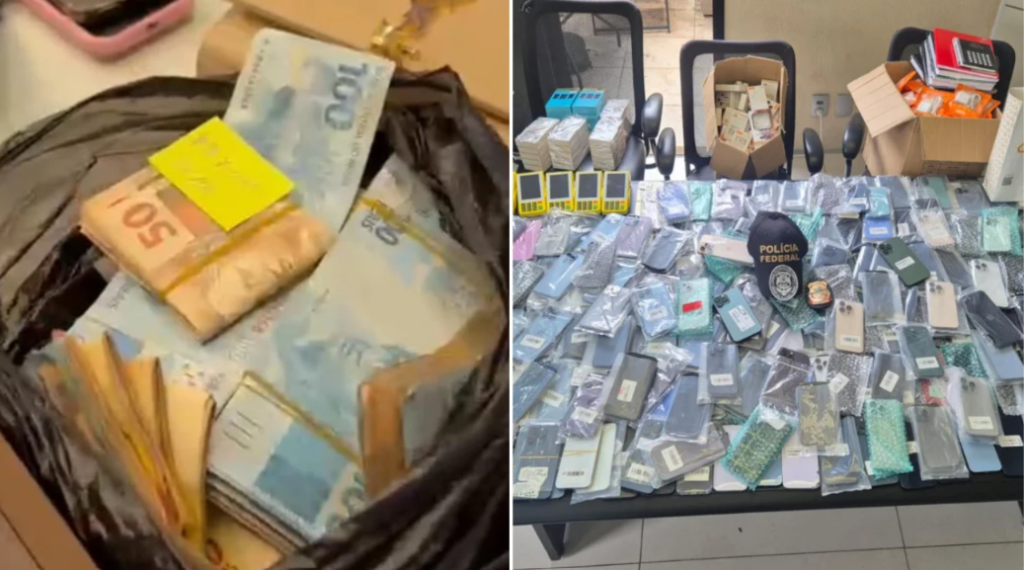 PF encontra dinheiro em saco de lixo na casa de policial investigado por contrabando de celulares; esquema no Rio movimentou R$ 60 milhões