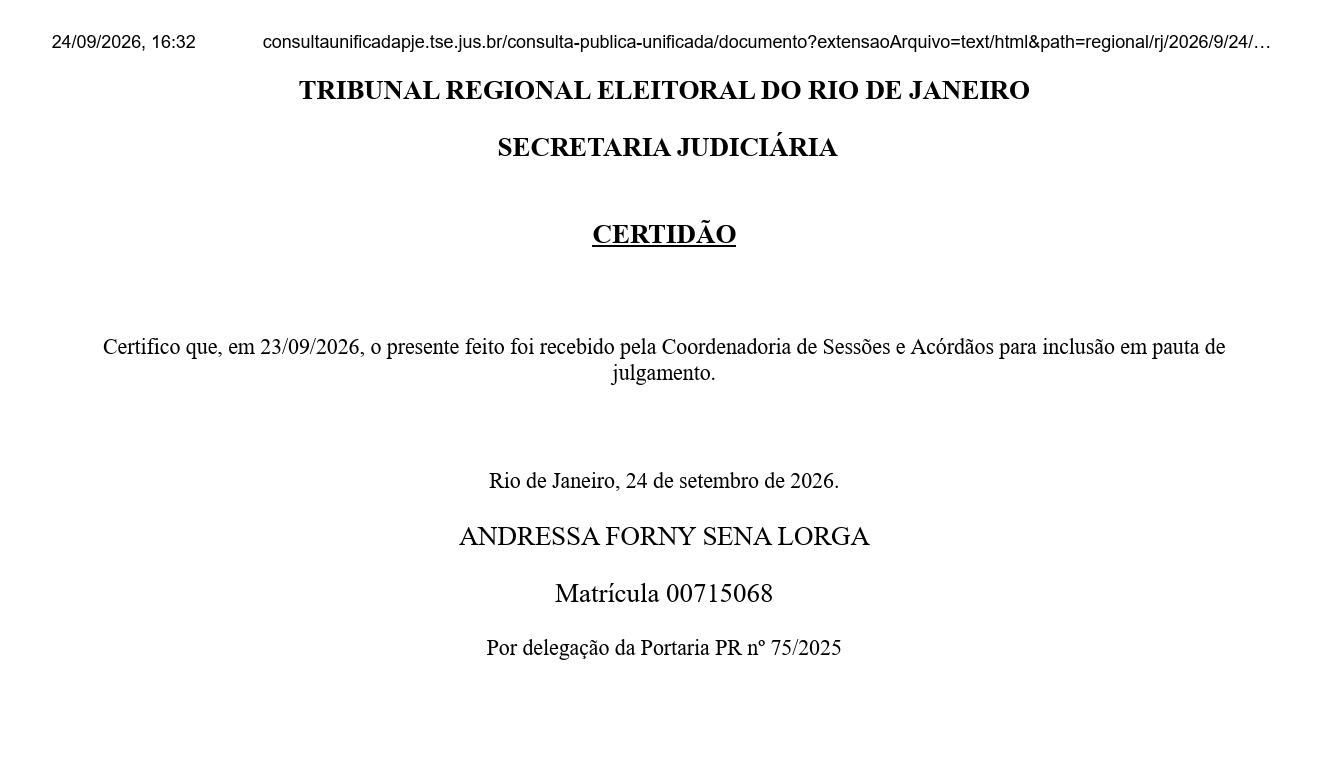 TRE RJ