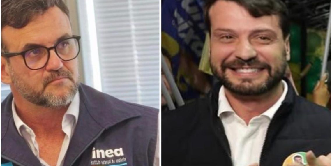Renato Jordão Bussiere, ex-presidente do Instituto Estadual do Ambiente (Inea) e Bernardo Rossi (União), ex-secretário estadual do Ambiente: diálogo agora será investigado pela PF