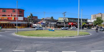Rotatória em Campo Grande