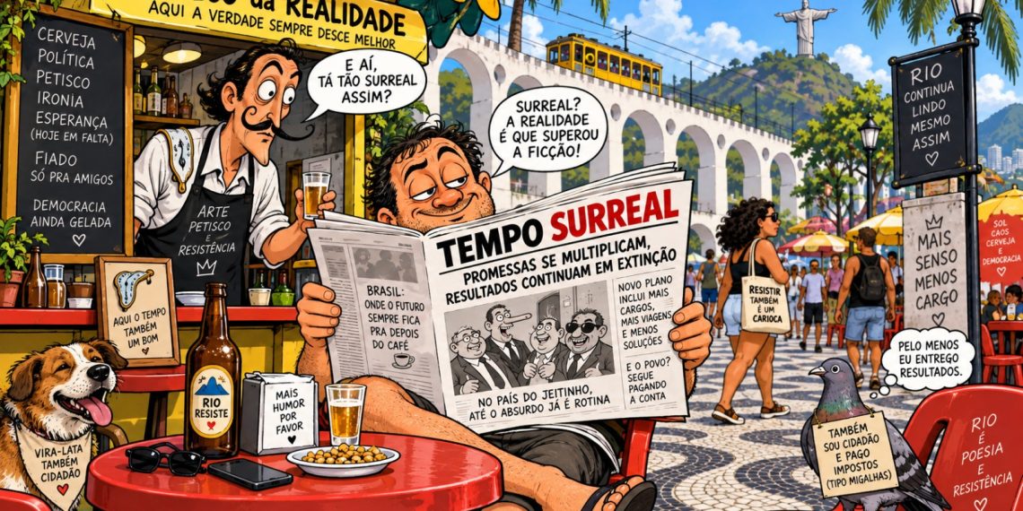 A arte para o lançamento do novo Tempo Surreal