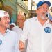 Márcio Canella faz campanha ao lado do presidente do União Brasil, Antônio Rueda: os dois estão com as candidaturas para serem decididas pela Justiça Eleitoral