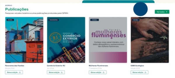 As publicações do novo Ceperj