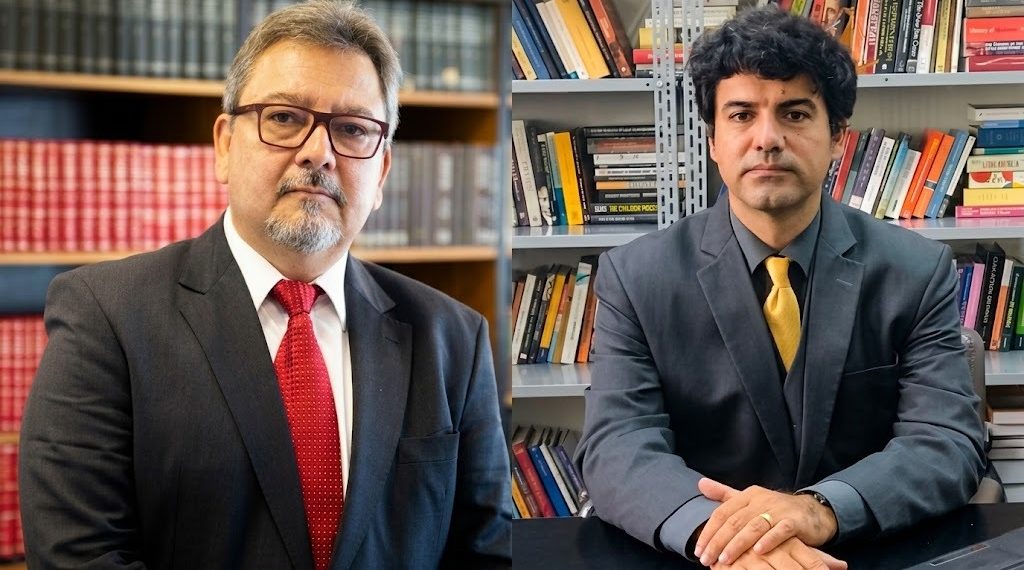 Antonio José, à esquerda, e Pedro Borges, os dois únicos inscritos para a disputa pelo cargo de Procurador-Geral de Justiça do Rio