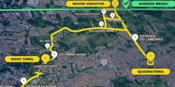O projeto da obra que vai ligara a Estrada da Posse à a Avenida Brasil, na Zona Oeste