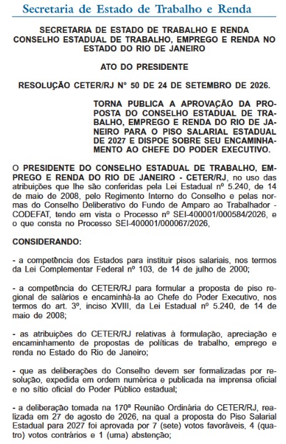 Conselho do Trabalho aprova piso salarial de até R$ 4,8 mil no estado do Rio e envia proposta ao governador para 2027 54 WhatsApp Image 2026 09 28 at 14.06.29