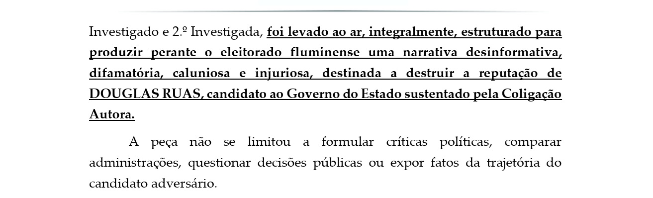 Eleições no Rio: ação na Justiça Eleitoral pede cassação de Eduardo Paes por vídeo com inteligência artificial que associa Douglas Ruas ao CV 51 acao ruas