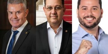 Chiquinho da Mangueira (Avante), Marcos Dias (Podemos) e Filipe Pereira (Podemos)