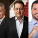 Chiquinho da Mangueira (Avante), Marcos Dias (Podemos) e Filipe Pereira (Podemos)