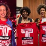Mônica Benício se une a Benedita da Silva e Talíria Petrone pela criação de uma 'Bancada dos Trabalhadores' em Brasília 2 Mônica Benício (PSOL), Benedita da Silva (PT) e Talíria Petrone (PSOL) vestem a camisa do movimento dos trabalhadores