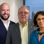 Miguel Fernández, Sydney Menezes e Suzana Kahn: união pelo fortalecimento da engenharia e arquitetura públicas Divulgação/CREA-RJ