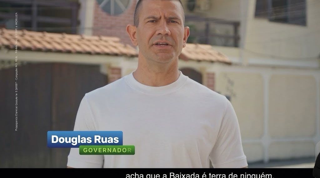 Douglas Ruas durante propaganda eleitoral