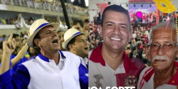 Douglas Ruas e Eduardo Paes no carnaval