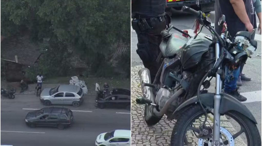 Engavetamento em Deodoro e batida entre carro e moto no Maracanã complicam o trânsito no Rio na manhã desta terça (13)